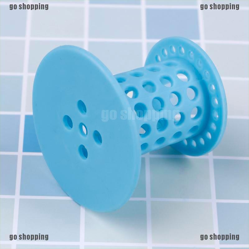 {go shopping}Useful silicone tub drain stop &amp; bathroom hair catcher drain protector strainer