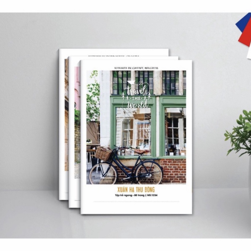 HẢI TIẾN Vở kẻ ngang Xuân Hạ Thu Đông 120 trang - Lốc 10 quyển