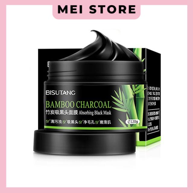 Mặt Nạ Lột Mụn Đầu Đen Than Tre Bisutang Bamboo Charcoal 120g
