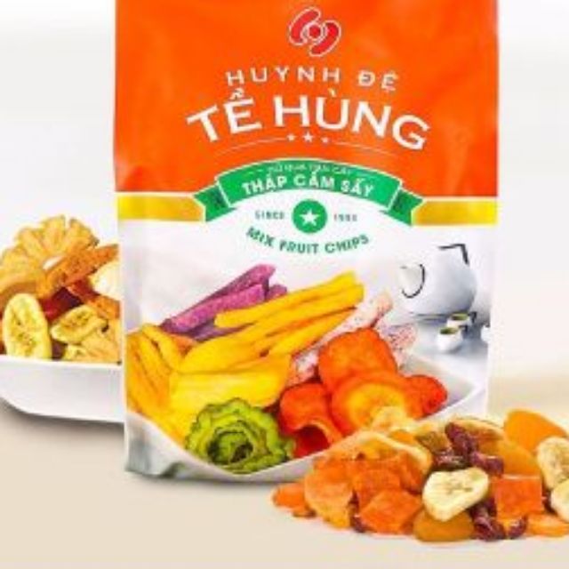 Trái cây sấy khô thập cẩm Huynh Đệ Tề Hùng 500g . Xuất xứ Vietnam. HSD Tháng 9/2020