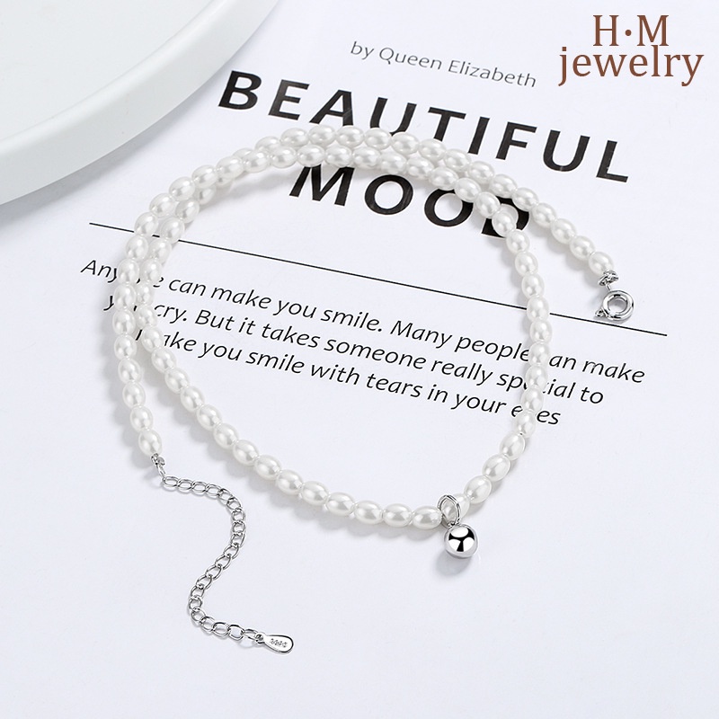 Vòng cổ Ngọc Trai Mặt Tròn Thời Trang Đơn Giản 2022