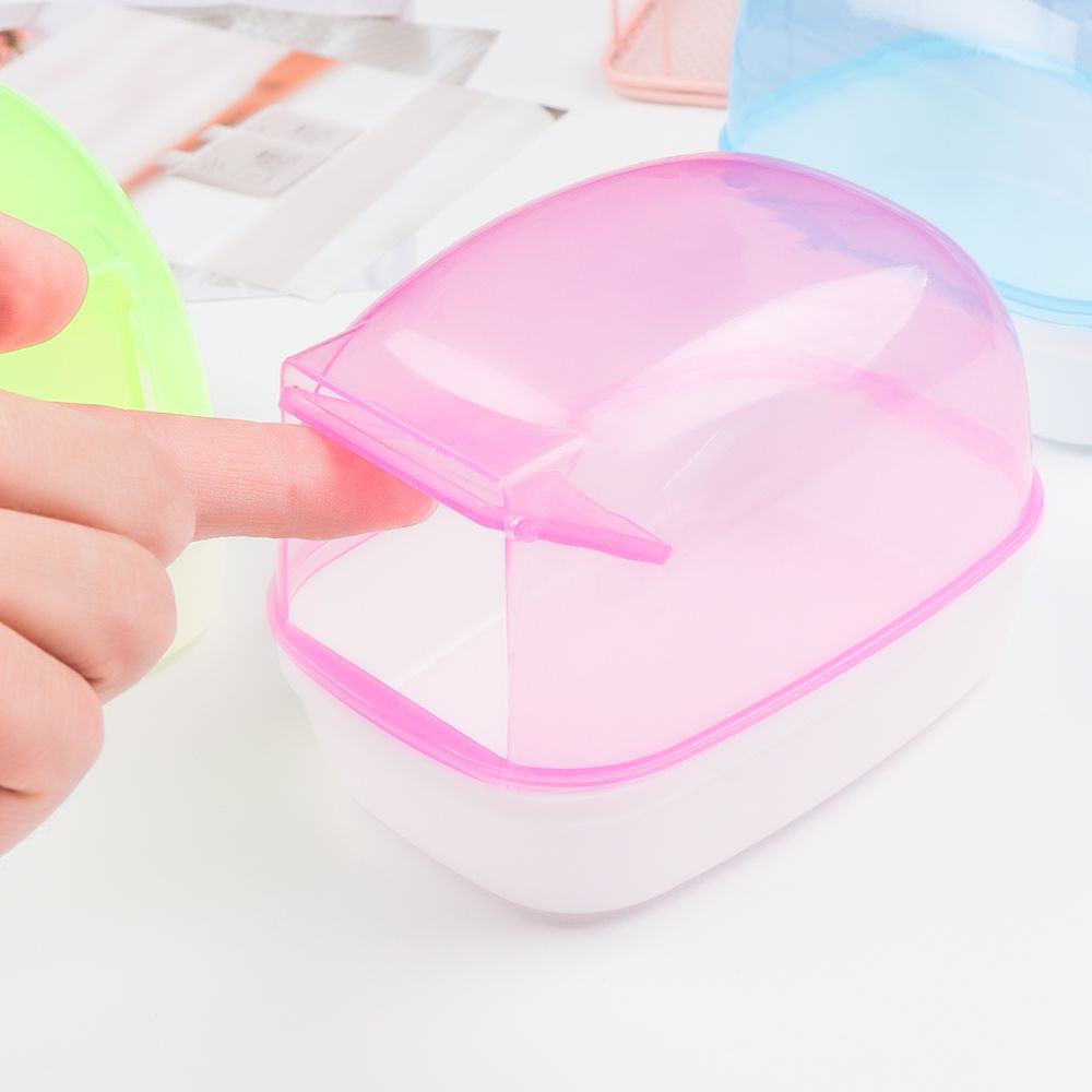 Bồn tắm nhựa mini chống bụi bẩn có cửa ra vào cho hamster/thú cưng