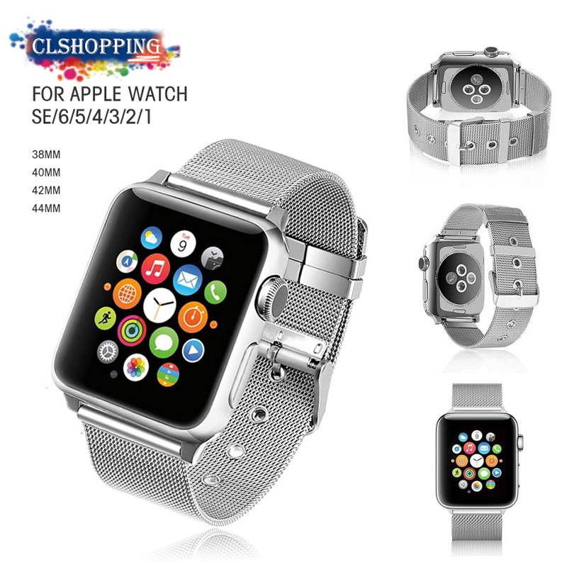 Dây Đeo Bằng Thép Không Gỉ 38MM 42MM Cho iWatch SE 6/5/4/3/2/1 40MM 44MM