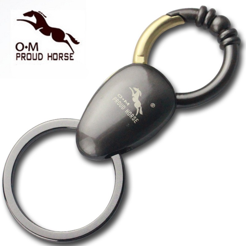 Móc khóa hiện đại thương hiệu Proud Horse OMD 076 móc chìa khóa xe máy ô tô kim loại cao cấp Chammart