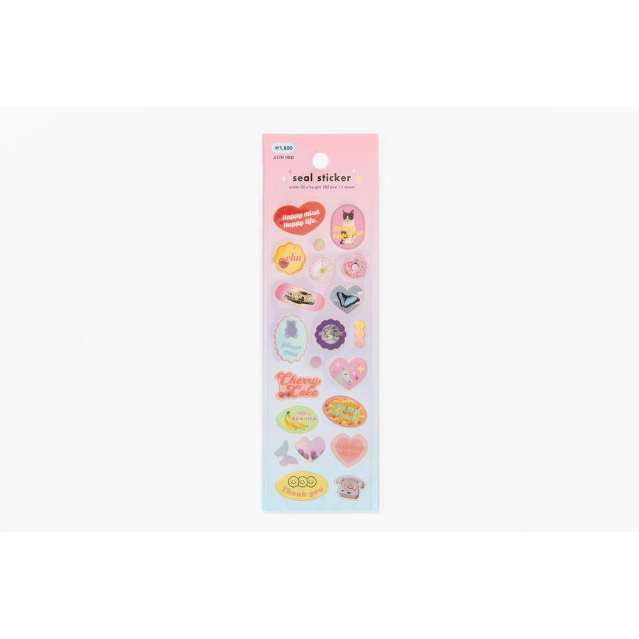 Sticker ARTBOX Hàn Quốc Design Retro Có Khung Viền Xinh Xắn