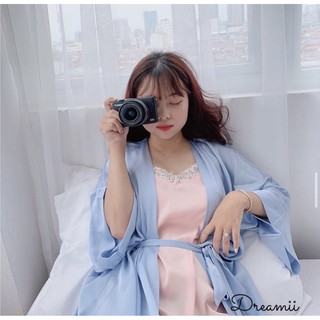 [DREAMII] Váy Ngủ Lụa Kylie Set White Cao Cấp