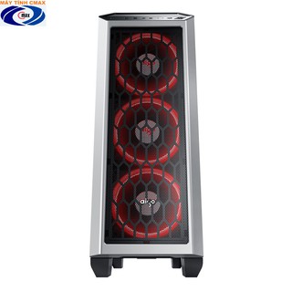 Vỏ case Aigo Starship II White (Tặng 03 FAN Led AIGO P9 RED)