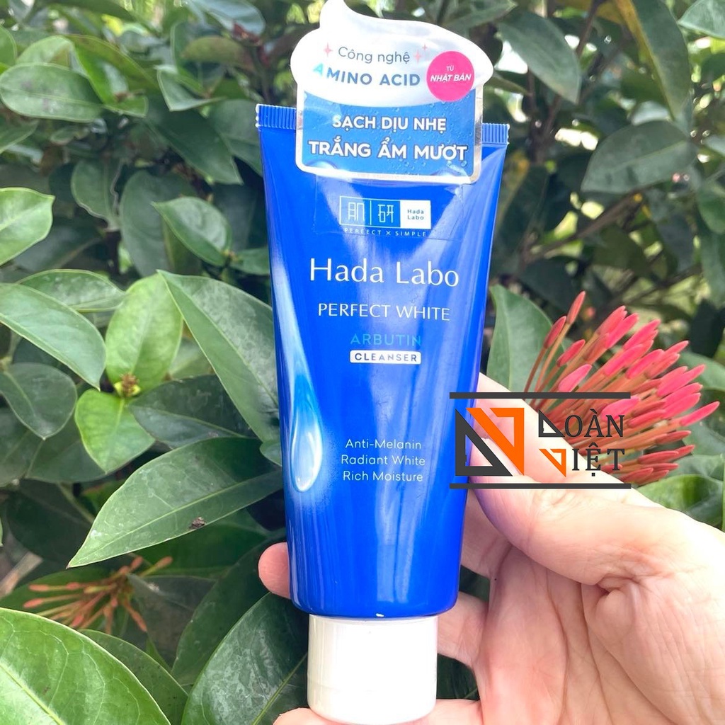 Sữa rửa mặt HADA LABO 80g - Sạch dịu nhẹ, trắng ẩm mượt, căng mướt tươi trẻ, cải thiện lão hoá - Hàng chính hãng