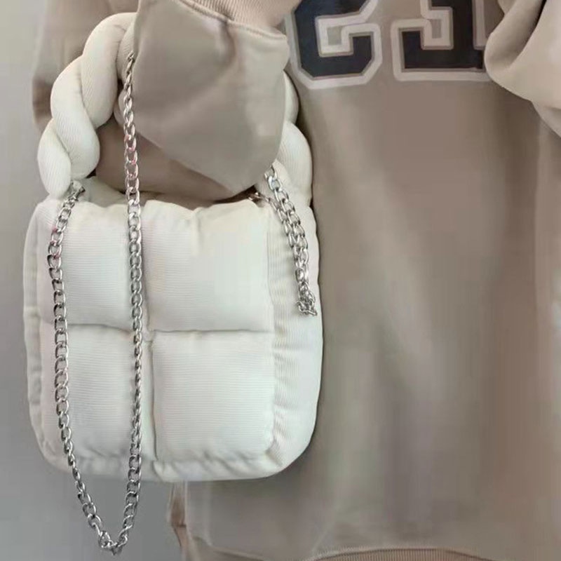 Túi Xách Mini Bằng Vải Nhung Cotton Mềm Mại Thời Trang