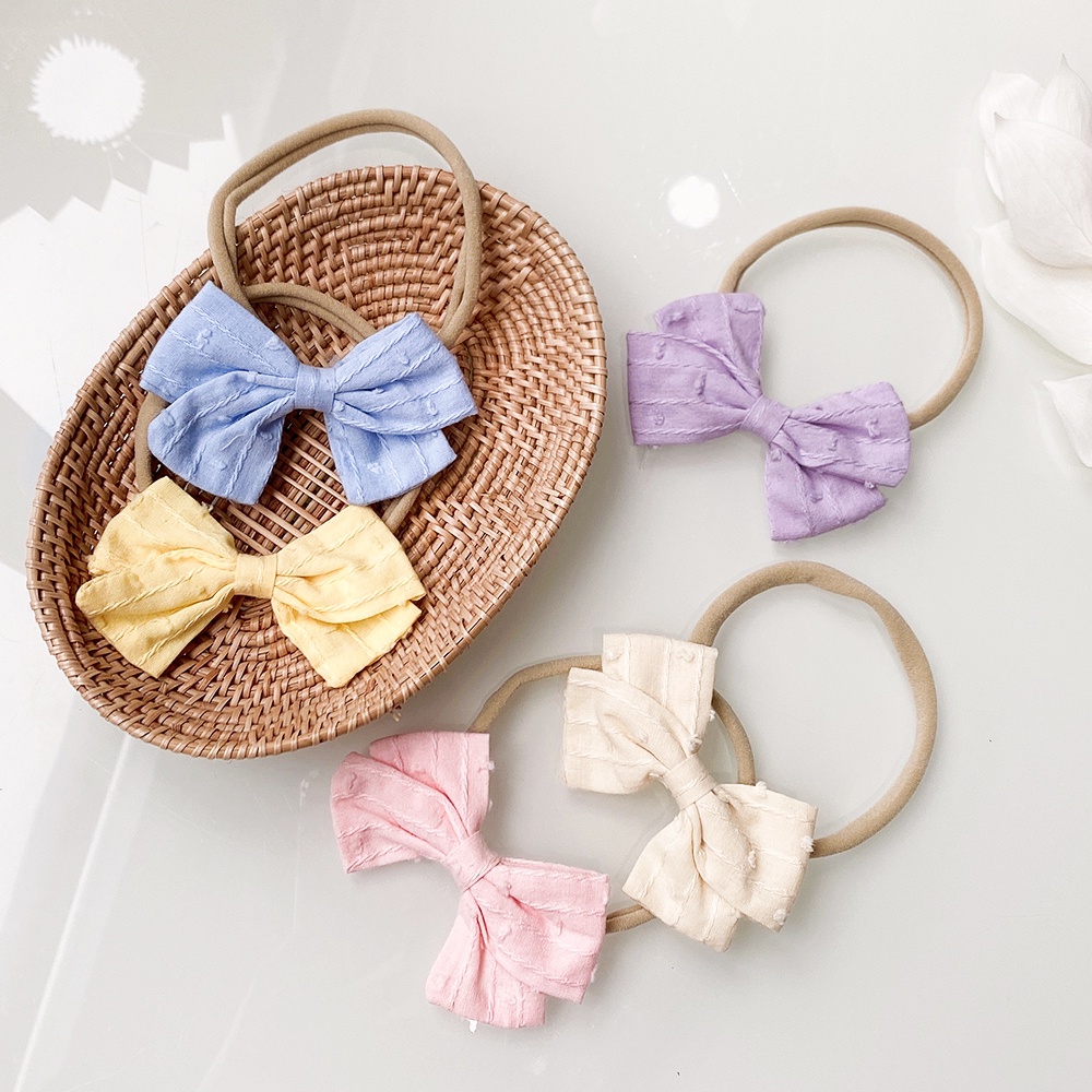 KIDSBOWS Set 5 Băng Đô Nơ Xinh Xắn Dành Cho Bé Gái