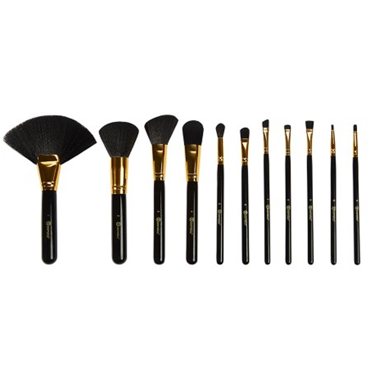 BH Dot Collection 11 Piece Brush Sets Black