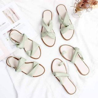Sandals, dép lê màu soda kem😍😍😍
