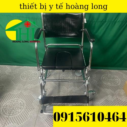 Ghế Bô Vệ Sinh cho người già Lucass GX-900, Có Đệm, có Bánh Xe, Chỗ Gác Chân