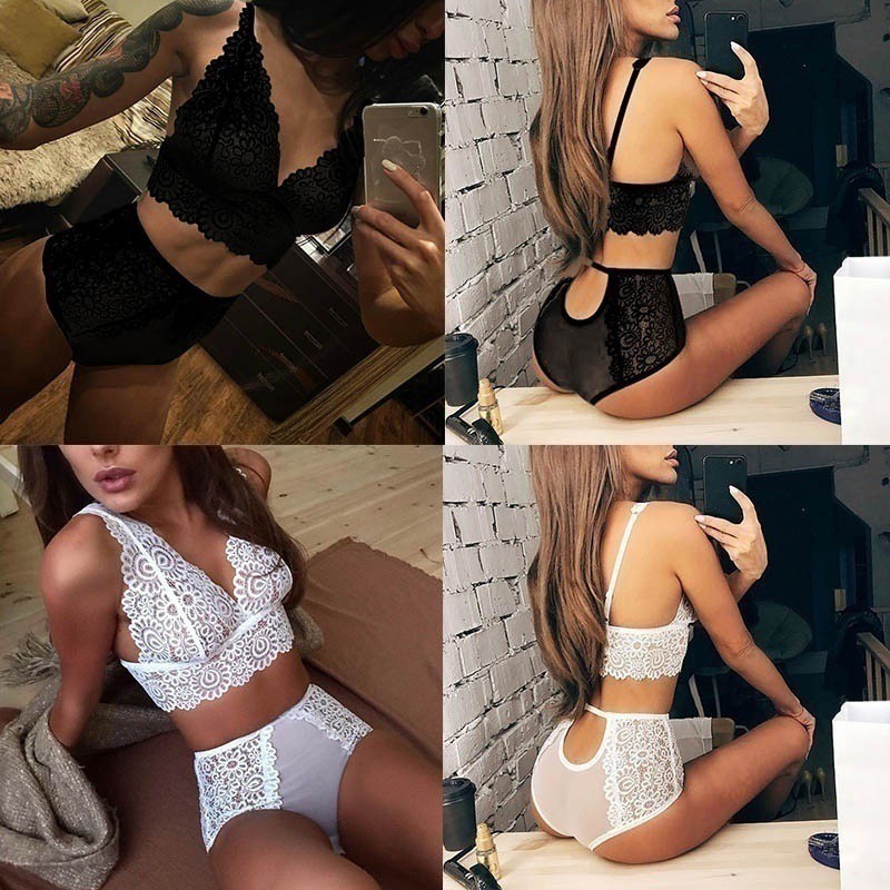 Bộ đồ lót kiểu ren xuyên thấu gợi cảm cho nữ