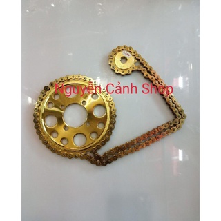 Sên +nhông+ dĩa vàng xe sport 2 thì