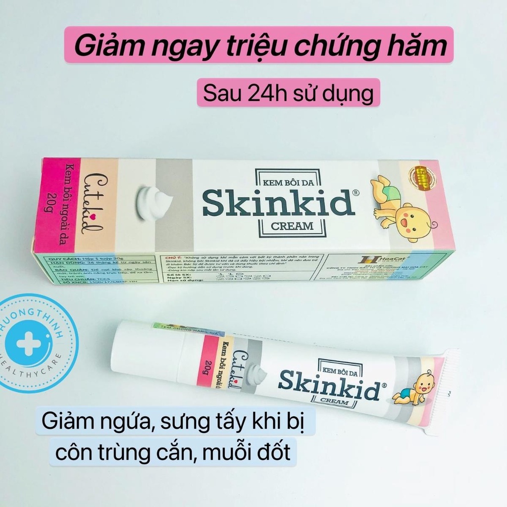 Kem hăm, ngừa sưng tấy do côn trùng chích SKINKID
