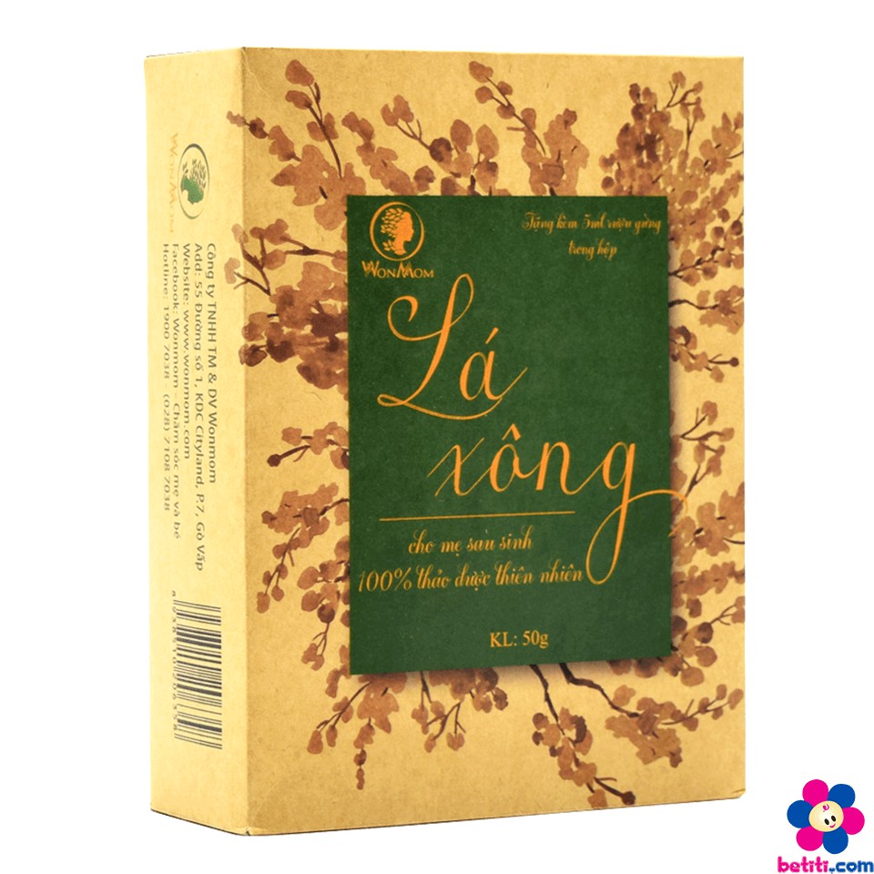 Lá Xông Cho Mẹ Sau Sinh Wonmom - Từ Thảo Dược Thiên Nhiên - 8938510206358