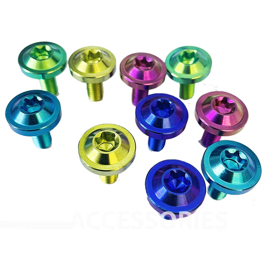ỐC TITAN GR5 6li15 Dù To Dày Gắn Ốp Pô Cần Ter và Dàn Áo Các Loại Xe Wave/Ex150....