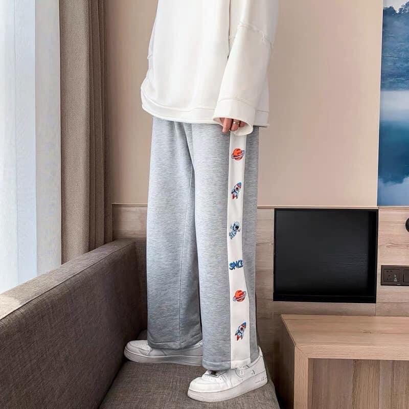 Quần LongPant Line Hoạ Tiết Có Dây Rút