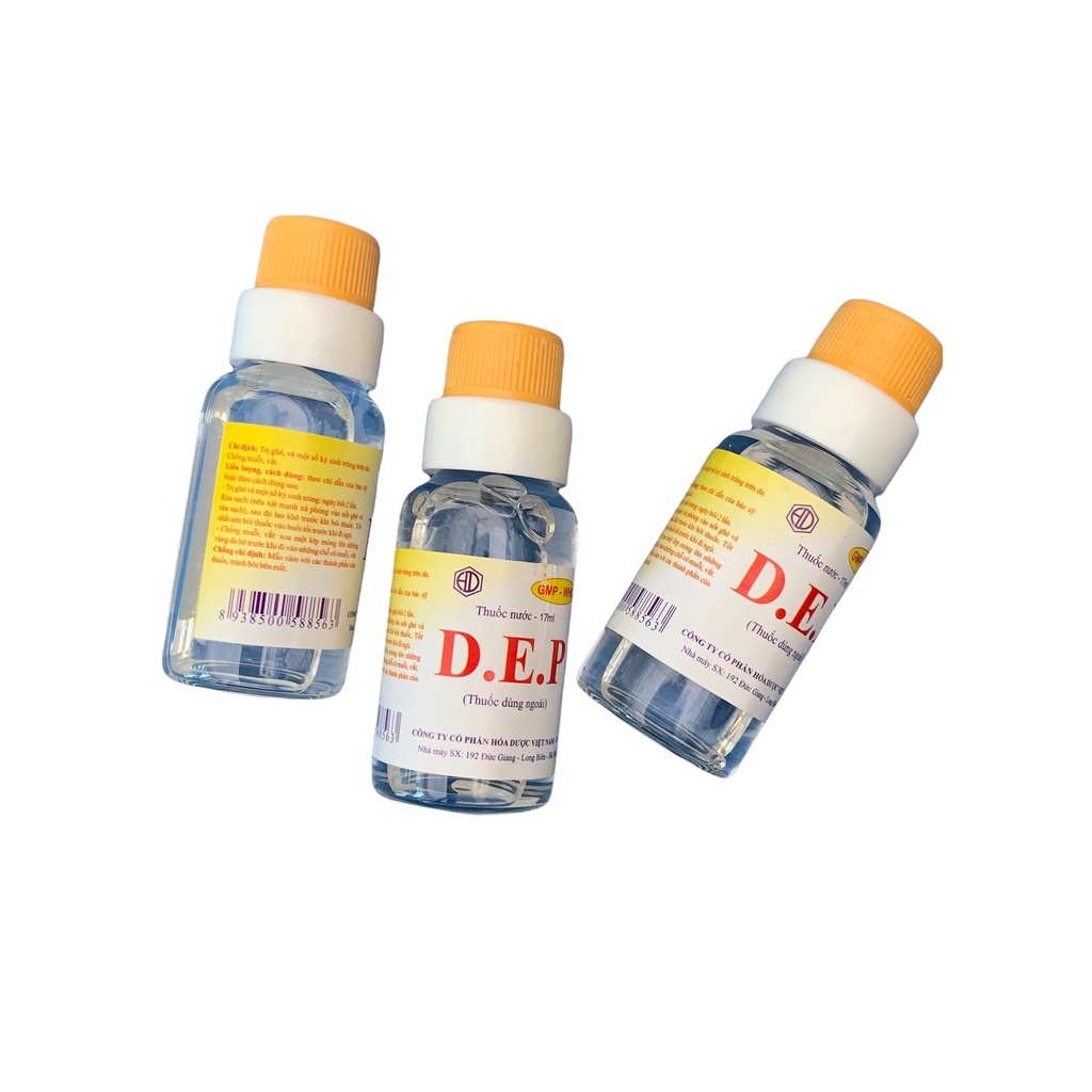 Dung dịch bôi ngoài da D.E.P  bôi ghẻ, ngứa, lang ben
