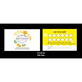 In card thẻ tích điểm giá rẻ