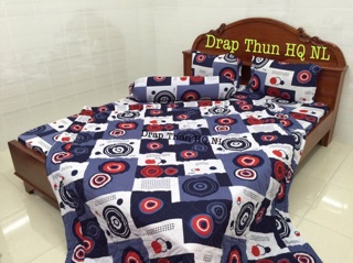 Drap thun Hàn Quốc (bộ: drap,2 nằm, 1 ôm)