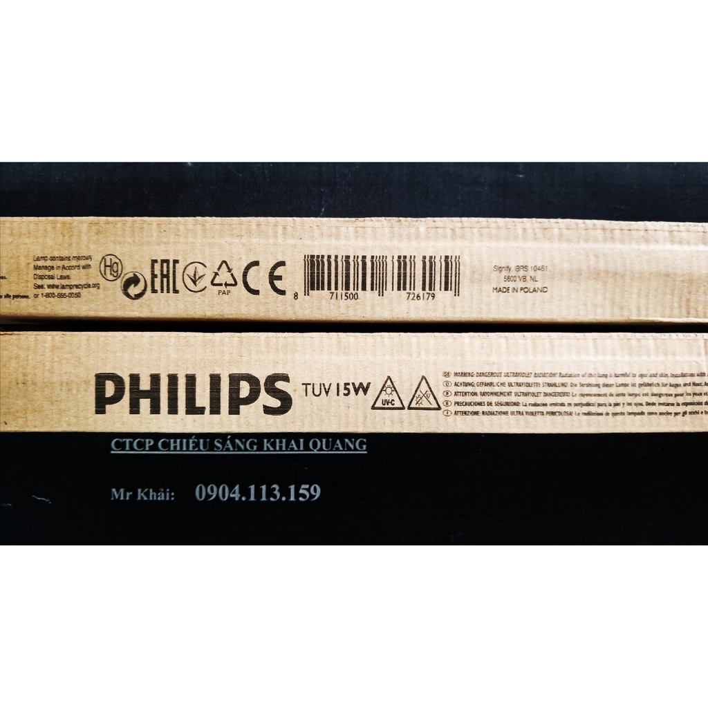 Bóng UV Philips TUV 15W/G15 T8