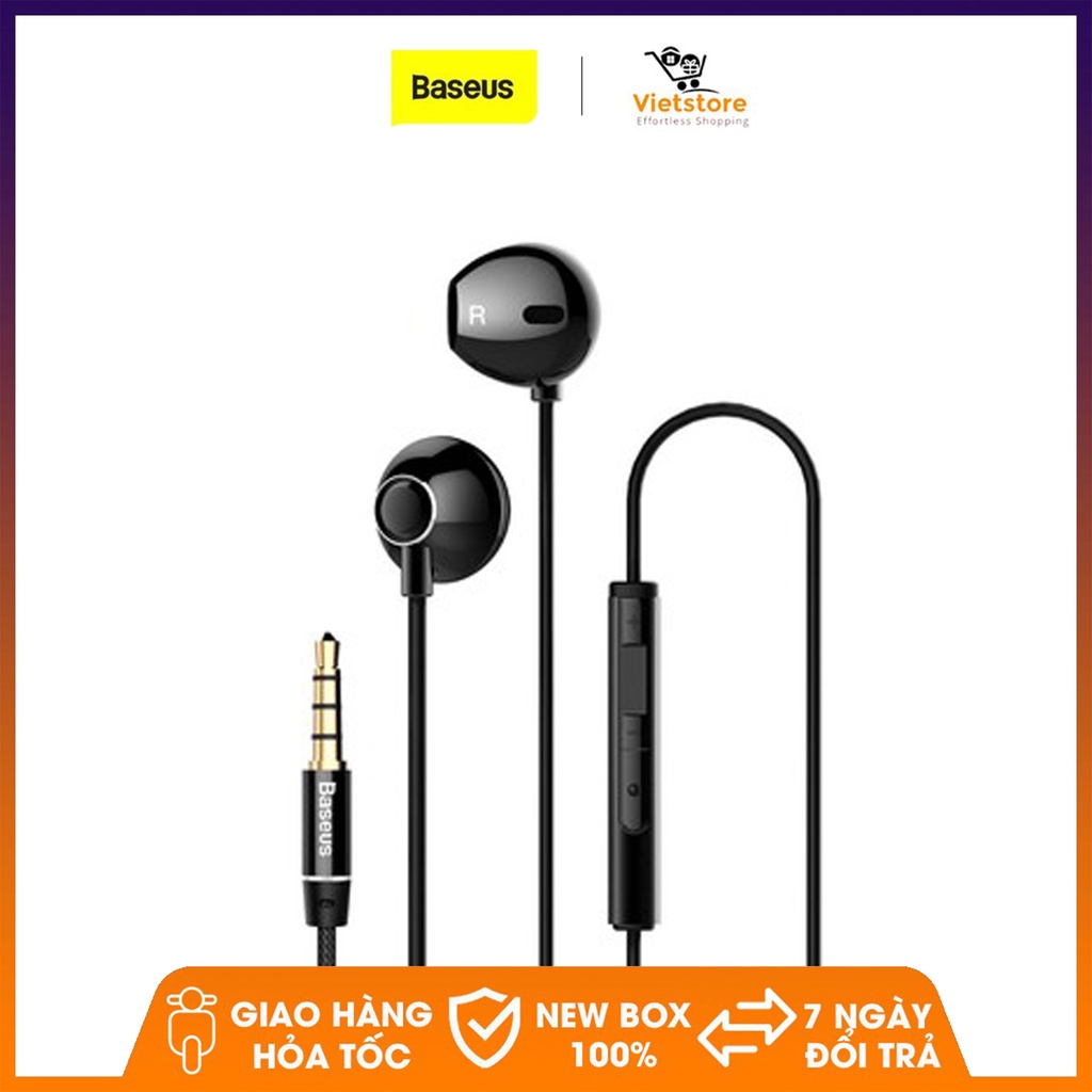 Tai Nghe Nhét Tai Baseus H06 Jack Cắm 3.5mm Cho Âm Thanh Sống Động