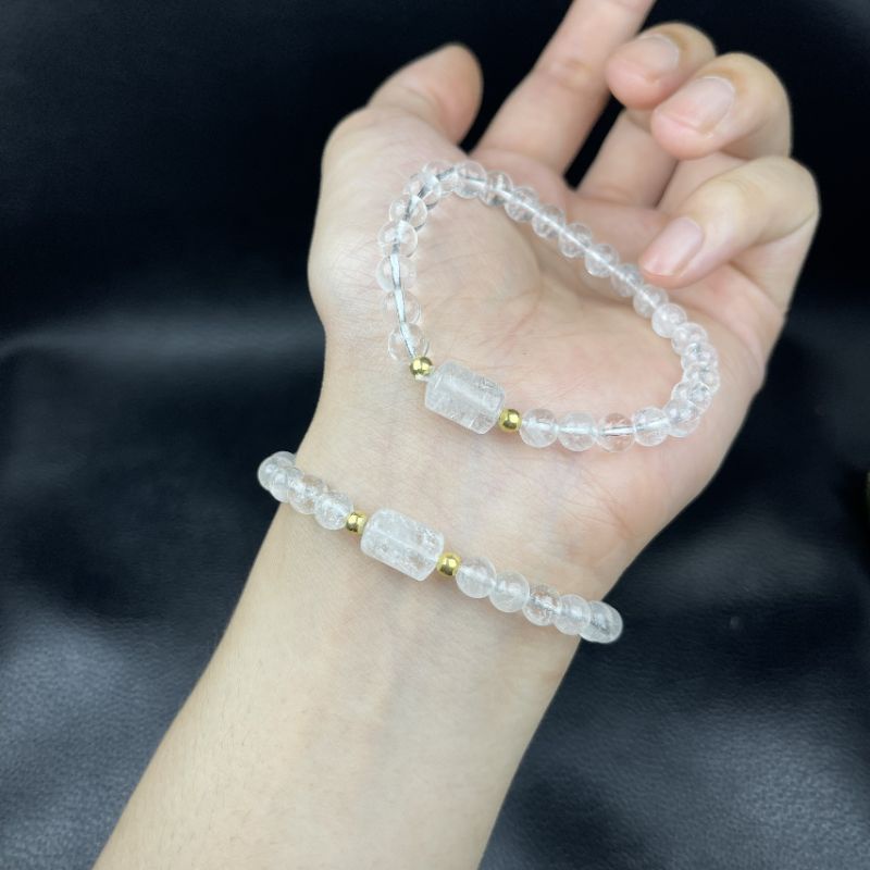 Vòng Tay Lu Thống Đá TA Trắng ☯ Vòng Tay May Mắn ☯ Tài Lộc May Mắn Hộ Thân Bình An