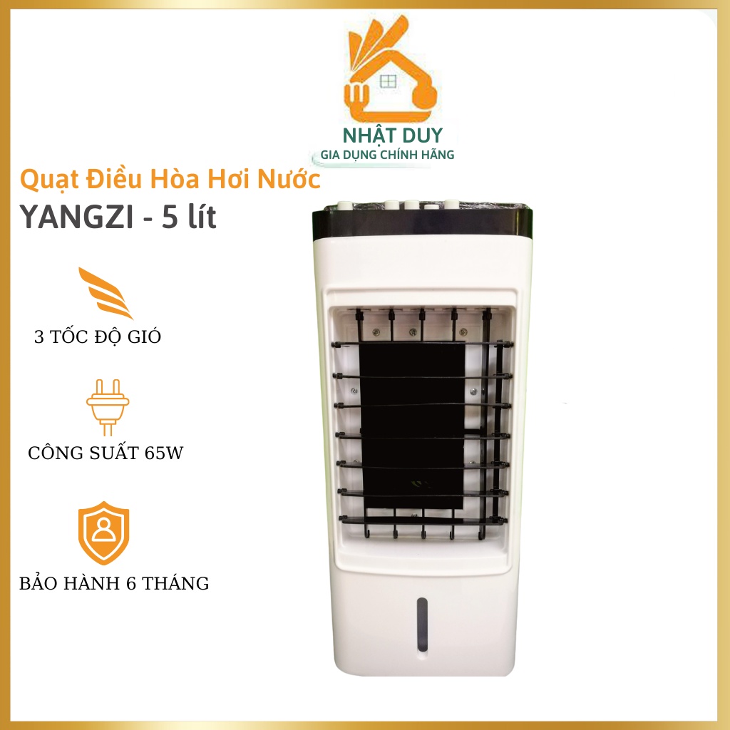 Quạt Điều Hòa Hơi Nước YANGZI 5 lít – Vận Hành Êm ái – Tặng 2 cục đá khô [Bảo hành 6 tháng]