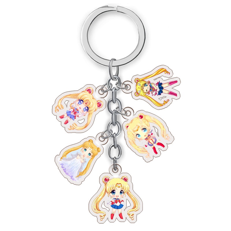 Móc Khóa Hình Thủy Thủ Mặt Trăng Dễ Thương