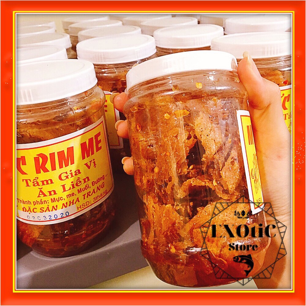 Mực rim me nguyên con /Mực rim sa tế nguyên con hũ 150gram - ăn vặt Nha Trang | BigBuy360 - bigbuy360.vn