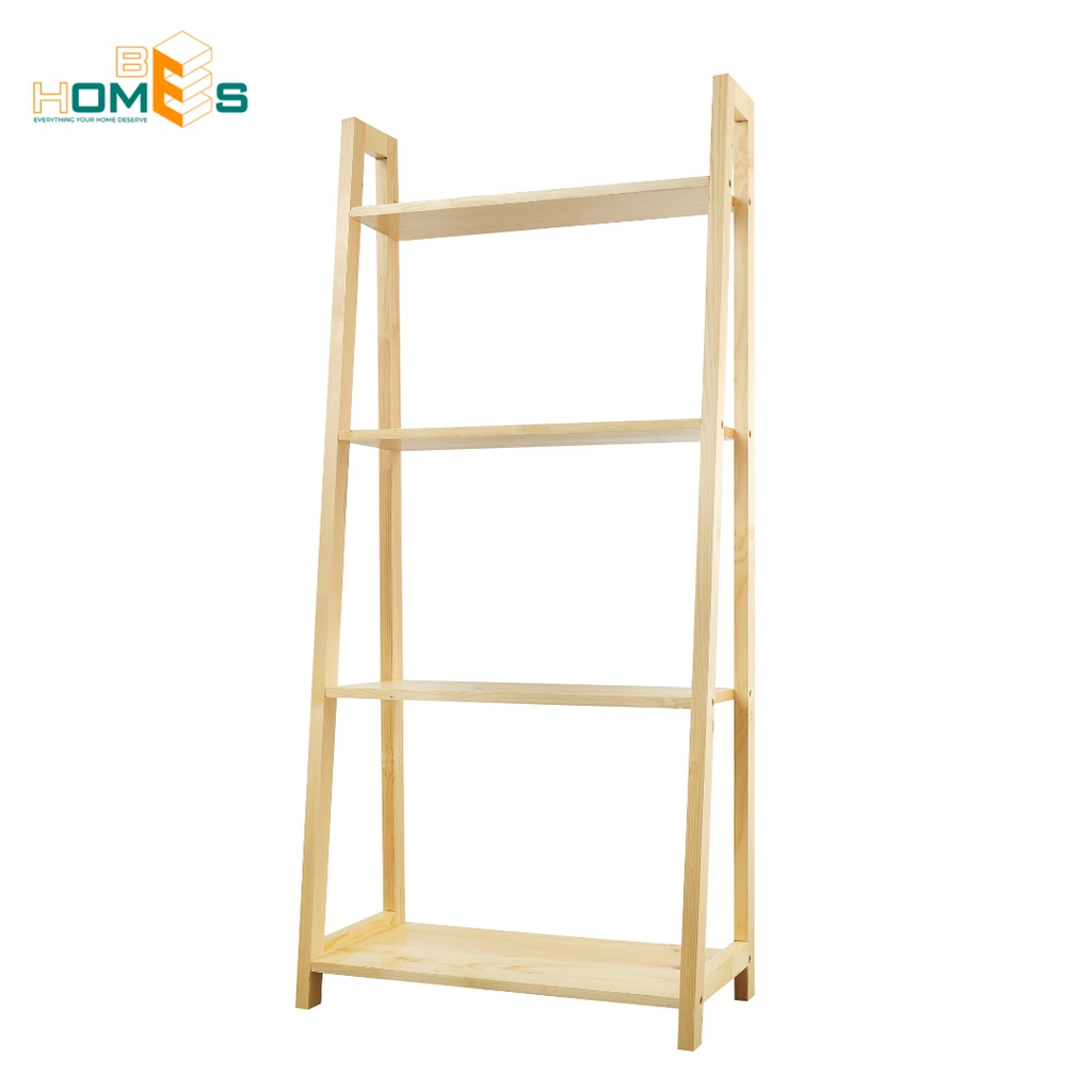 Hỏa Tốc Kệ sách gỗ đa năng Behomes 4 tầng mặt ván