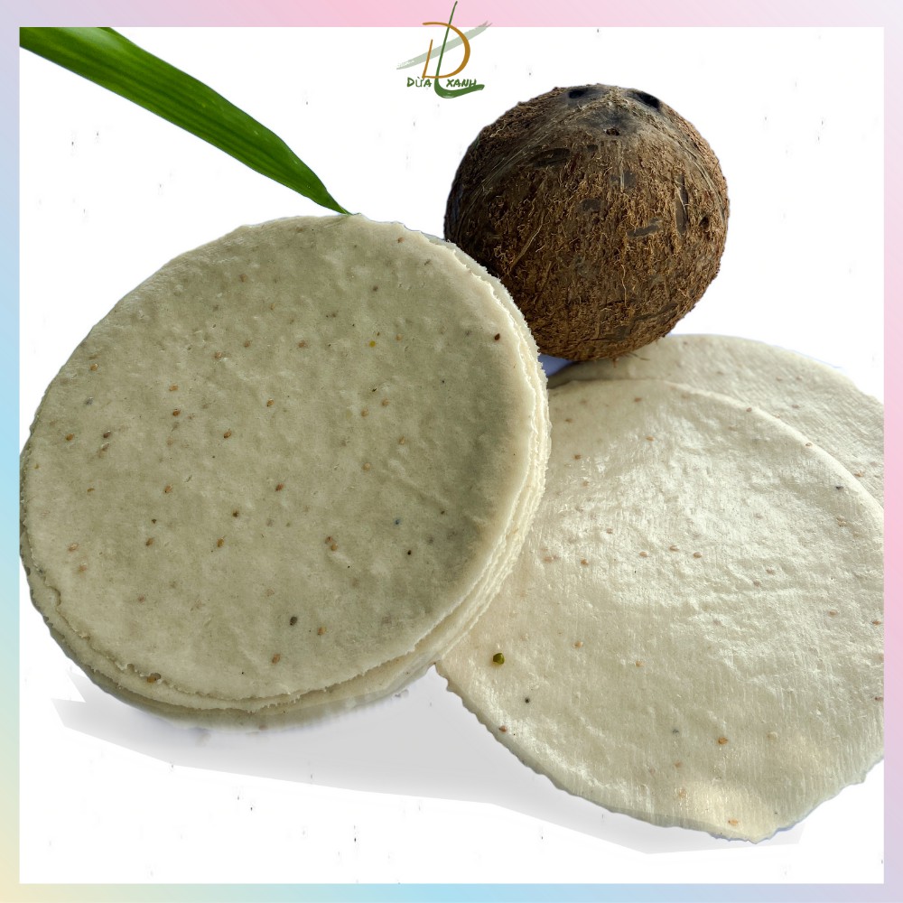 20 Bánh Phồng Nếp Đậu Xanh-Đồ Ăn Vặt Kho Dừa Xanh-Đặc Sản Bến Tre-Bánh Phồng Sơn Đốc-Béo Mịn Ngon-20 Bánh Lớn