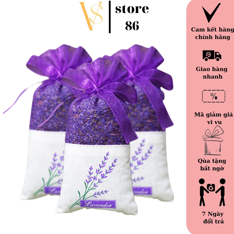 Túi thơm hoa oải hương lavender khô để tủ quần áo ,treo xe ,khử mùi phòng tắm,nhà vệ sinh tiện lợi VS STORE