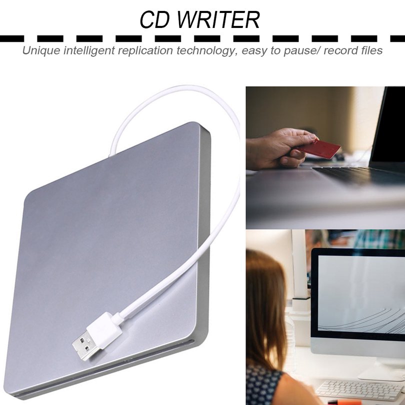 Ổ đĩa cắm thêm bên ngoài siêu mỏng DVD CD RW cho Mac Book