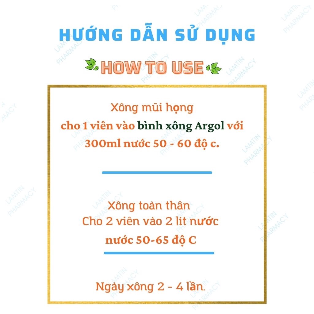 ✅ ( Chính hãng ) Viên xông euca opc hương tràm báo gấm xông mũi họng, cảm cúm  Hộp 20 viên và Hộp 100 viên
