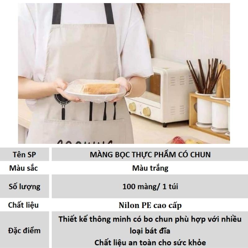 Màng Bọc Thực Phẩm PE Có Chun Bo Tái Sử Dụng Được Nhiều Lần