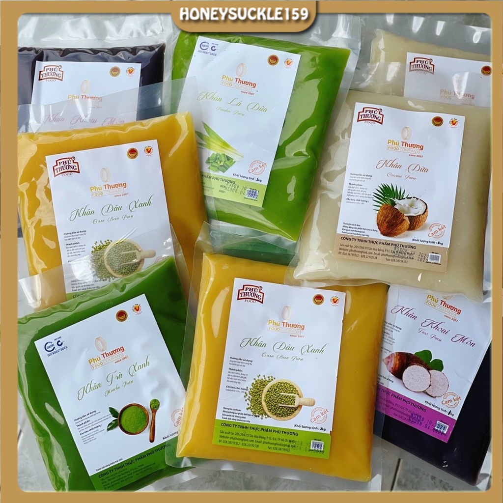 Nhân bánh trung thu,bánh ngọt sên sẵn Phú Thương đặc biệt đủ loại (1KG)