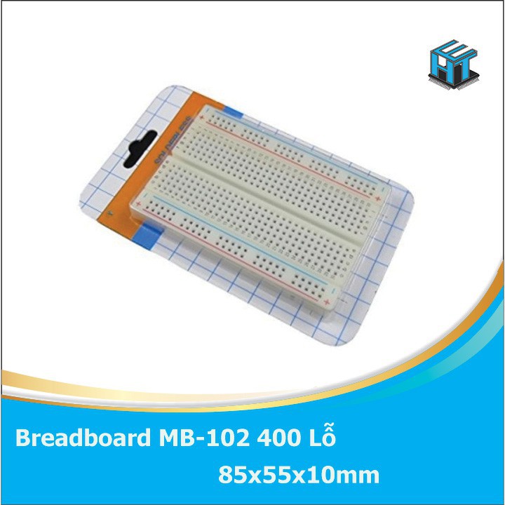 Breadboard Test board MB-102 400 Lỗ 85x55x10mm