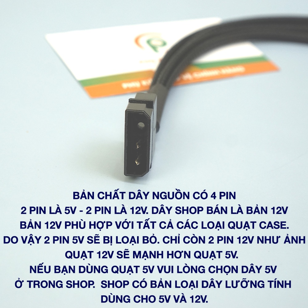 Dây chuyển đổi PSU Molex sang 4 Pin 1 ra 4 - Dây chia quạt Molex sang chuẩn 4 Pin - Molex to fan 4 pin