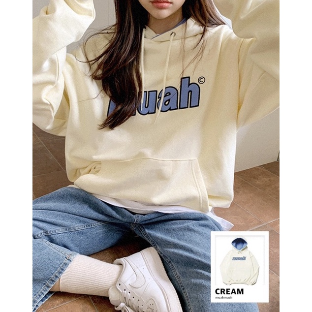 Áo hoodie xuất Hàn trẻ trung freesize nam nữ mặc cặp - Chất mềm mịn dày