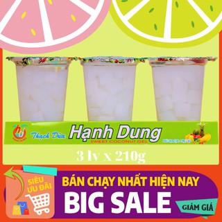Thạch dừa HẠNH DUNG 3 LY 210g x 3 Thơm Ngon