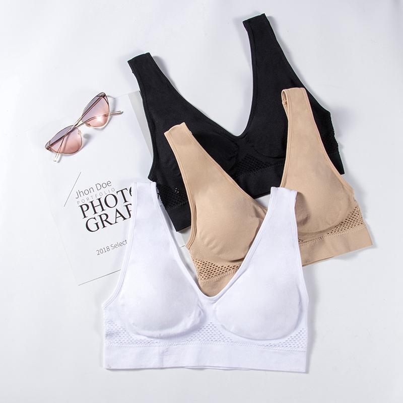Áo ngực thể thao thoáng khí không gọng co giãn size S-6XL