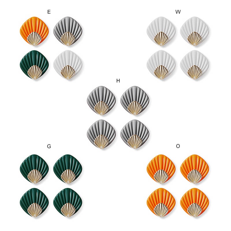 Set 4 Móc Treo Đồ Dán Tường Không Cần Khoan Tiện Dụng