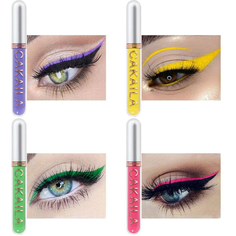 Set 8 Bút Kẻ Mắt Chống Nước Lâu Trôi Màu Sắc Tươi Sáng