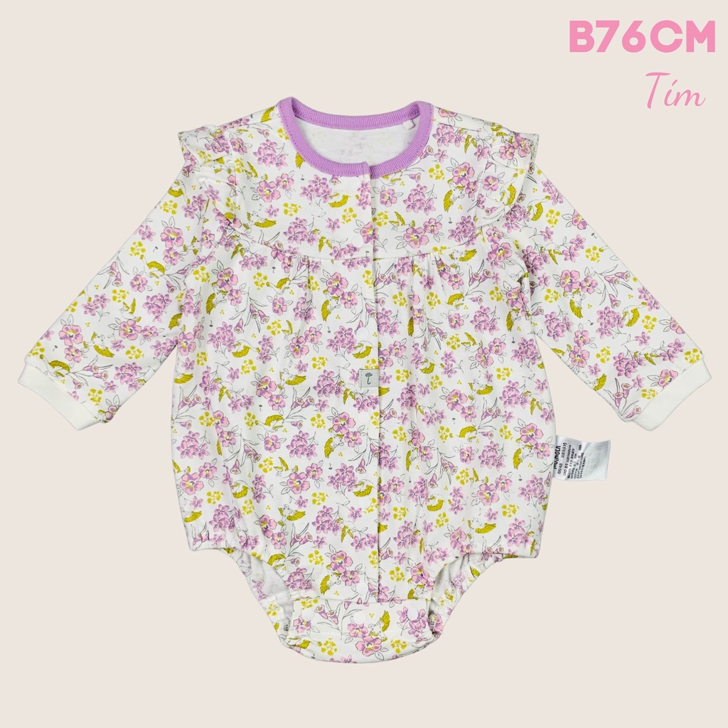 Sleepsuit cho bé chẽm Mo.imo.ln dễ thương Nga Fish B76CM