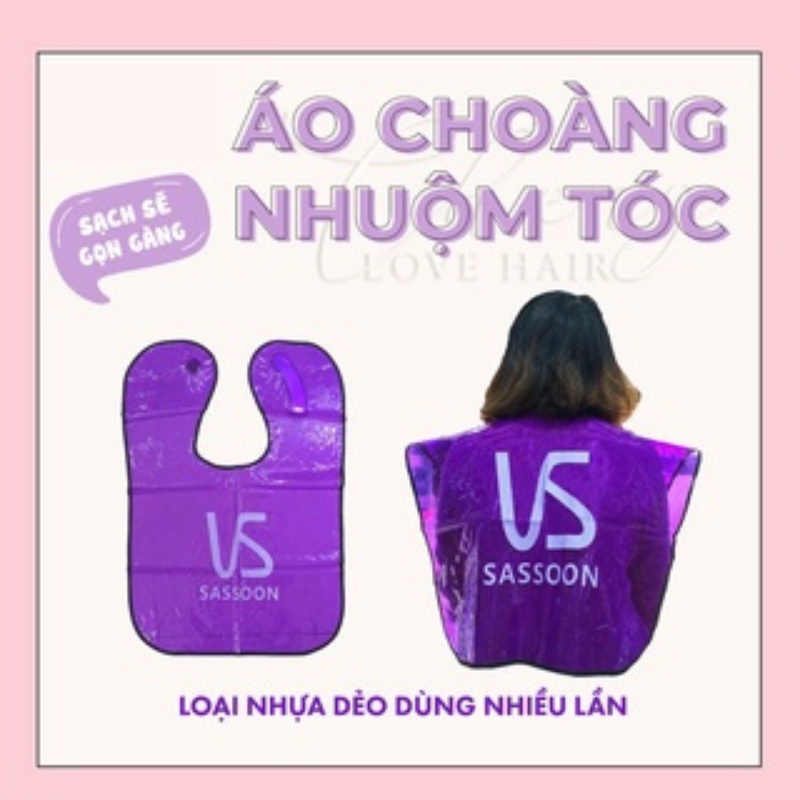 Áo choàng nhuộm tóc dày ,bền