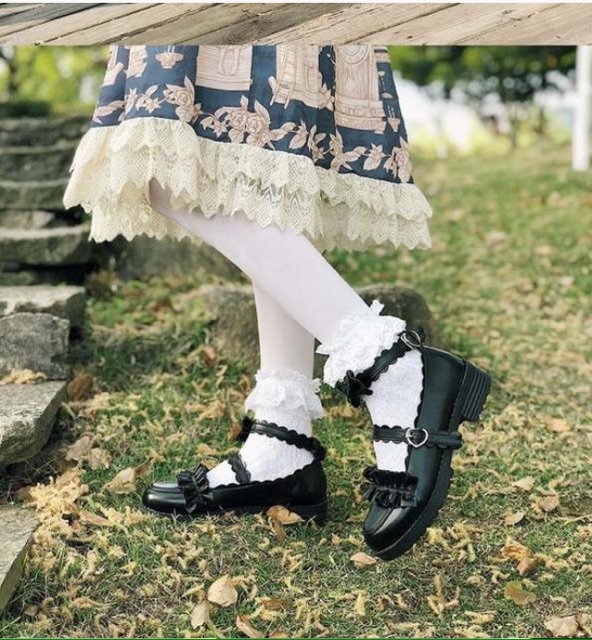 Giày Lolita Cổ Nơ Ulzzang✨(kèm video thật) | BigBuy360 - bigbuy360.vn