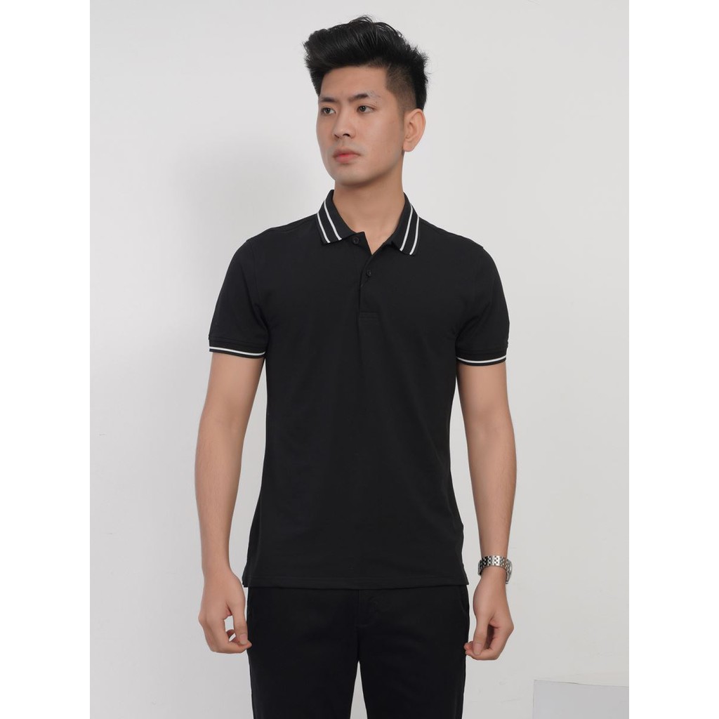 (Xả Kho 50%) Áo Polo Aristino APS044s8 Màu Đen Chỉ Còn S (50-58kg) Slim